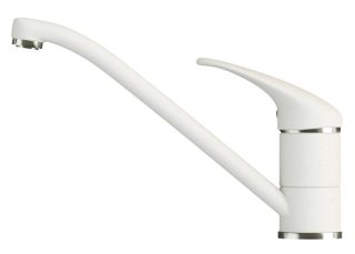 Смеситель для кухни Polygran Низкий белый хлопок 660694